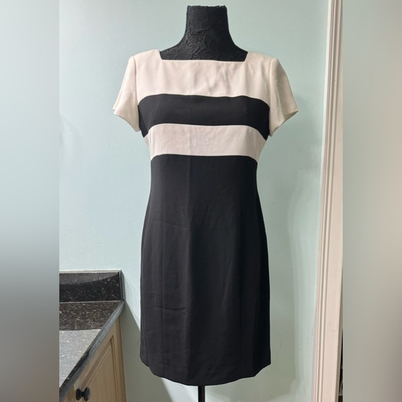 Jones New York Size 10P Black and White Dress - Picture 1 of 4